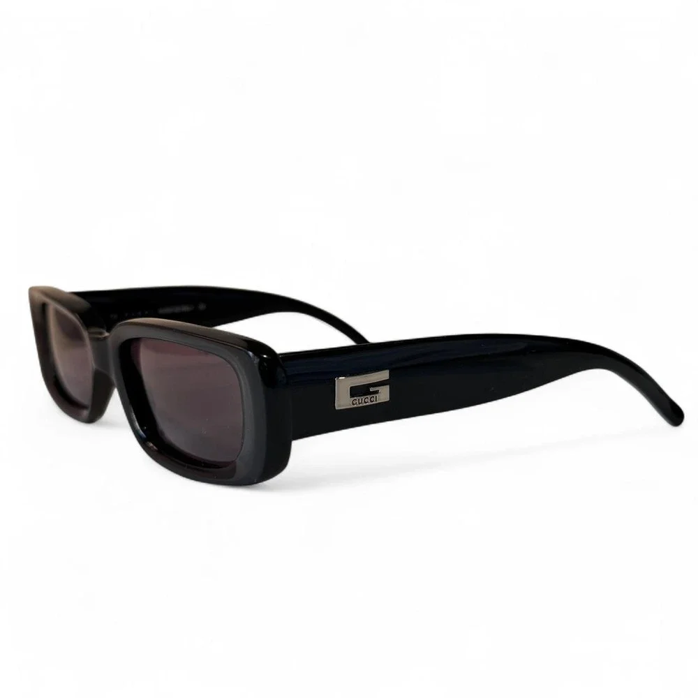 Vintage Gucci 2409/N/S Sunglasses Black Frame Purple Lens Y2K